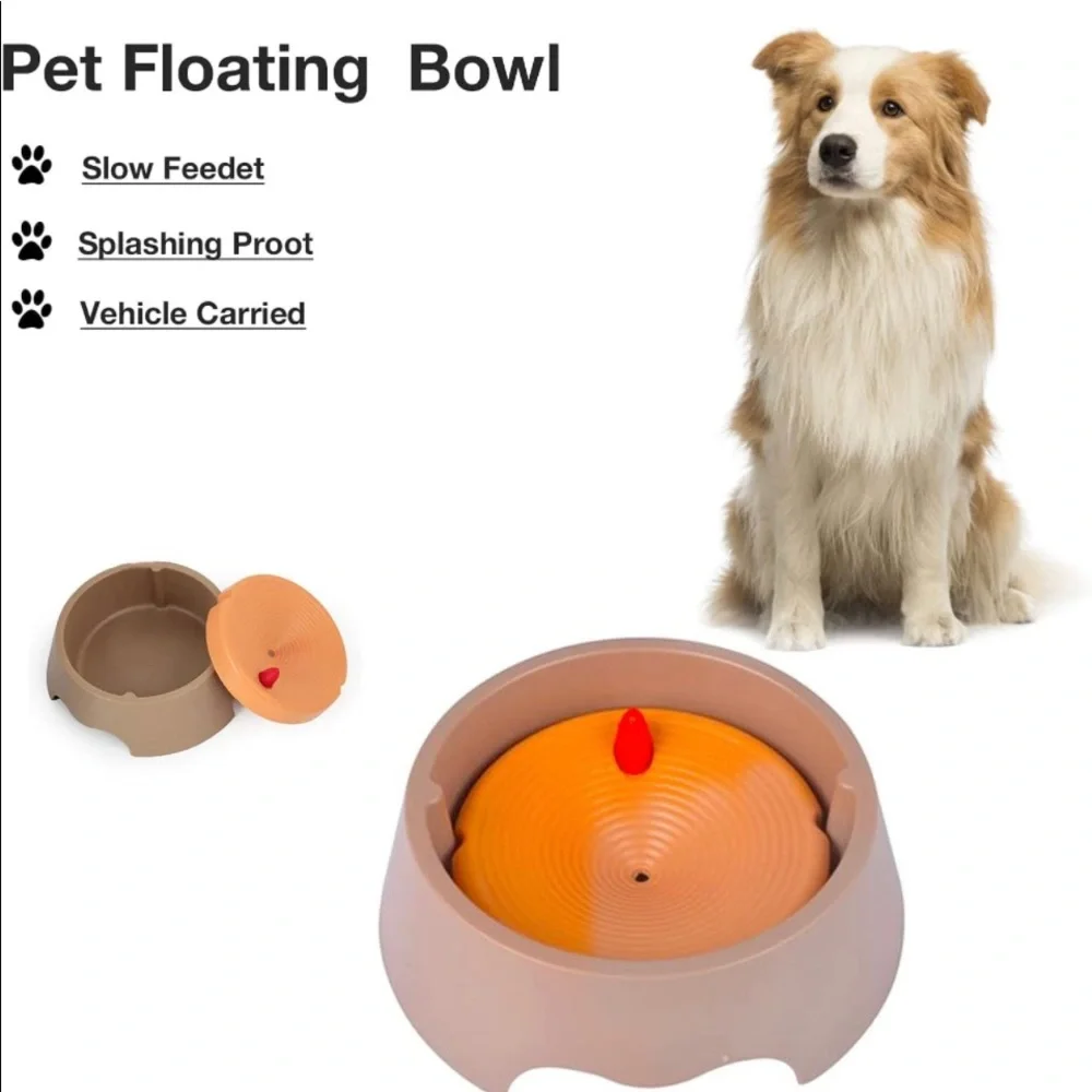 Dog Water Dispenser and collapsible  slow eater bowl- New